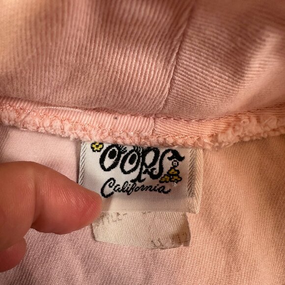 Vintage Oops California 80s Utility Pastel Pink Snap Midi Dress Women's Medium - Picture 3 of 8